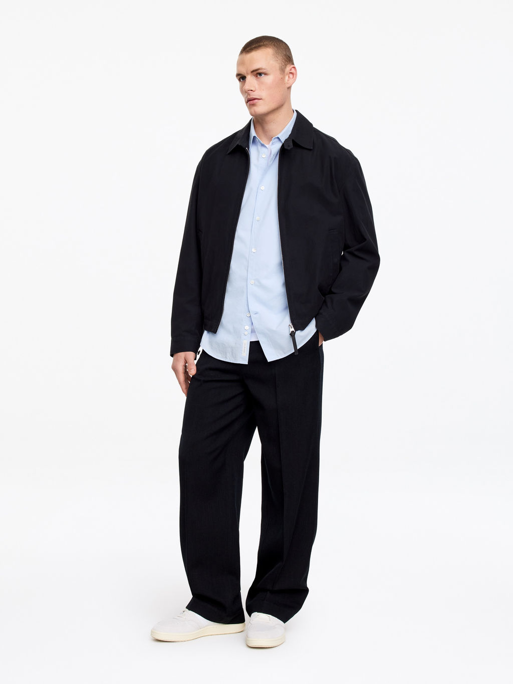 Camisa de lyocell y algod?n de corte regular - H&m фото 4