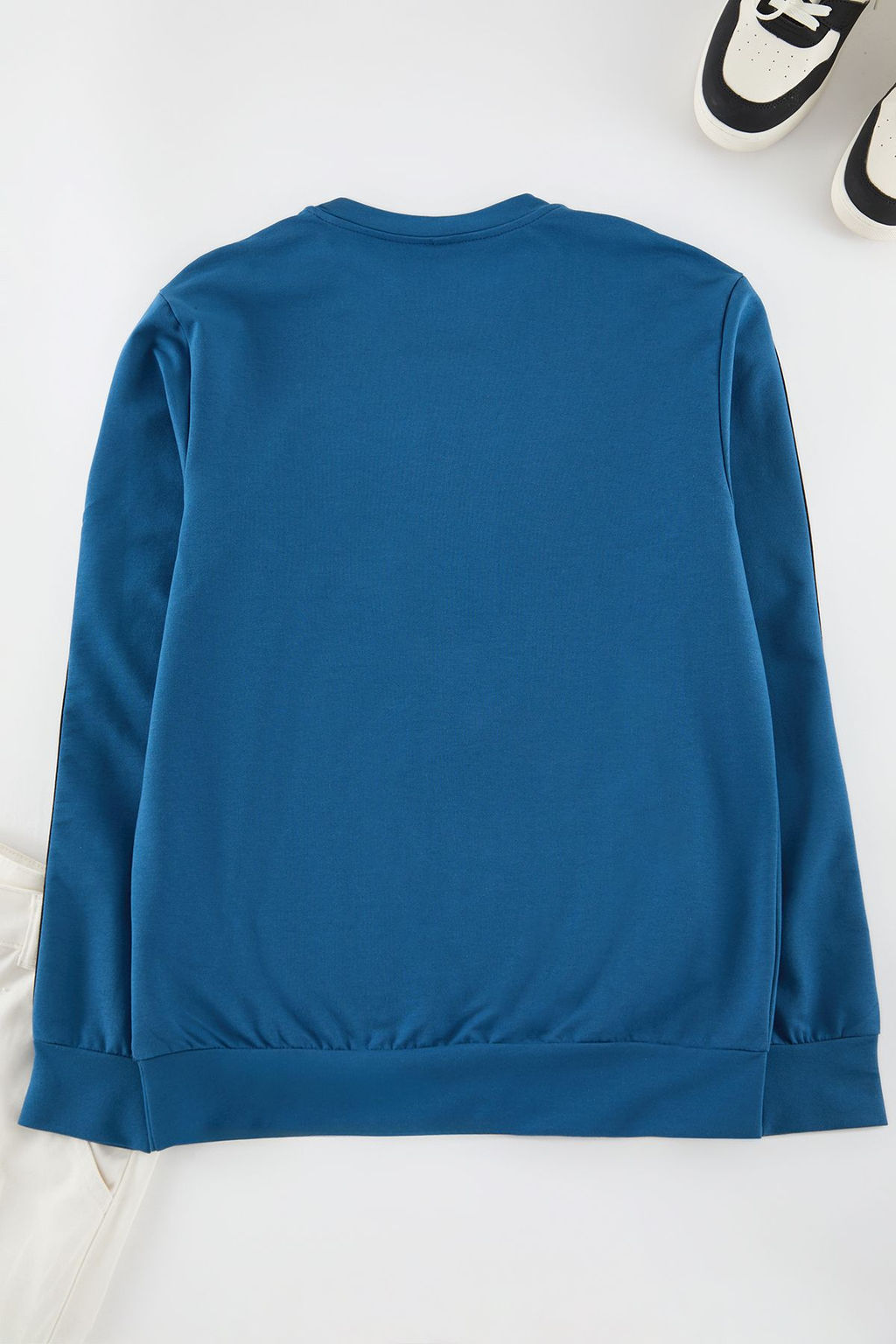 TRENDYOL MAN Indigo Regular/Normal Kesim Bisiklet Yaka Uzun Kollu Biyeli Sweatshirt TMNSS20SW0074 - Trendyolmilla фото 3