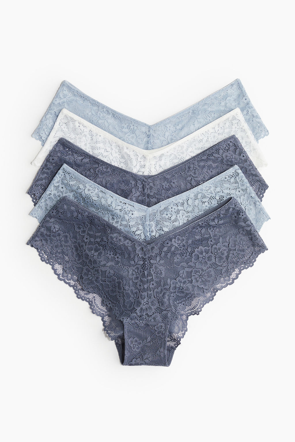 Pack de 5 bragas hipster de encaje - H&m фото 9