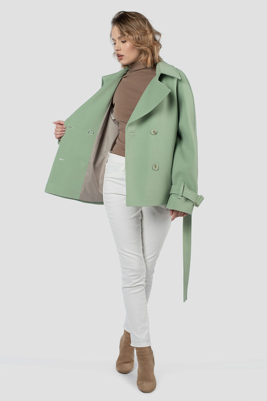 Пальто женское демисезонное (пояс)