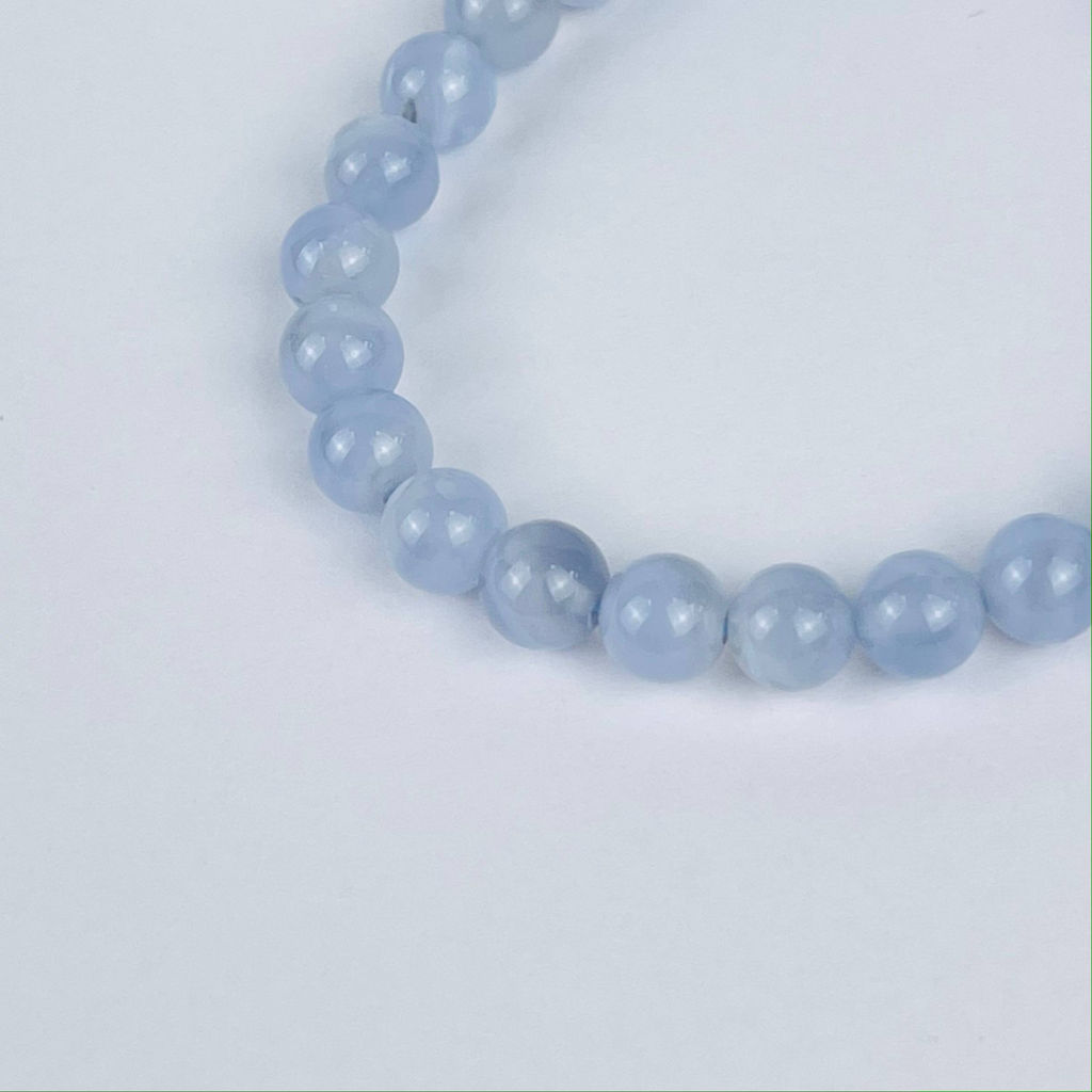 Браслет из Голубого агата 17 см