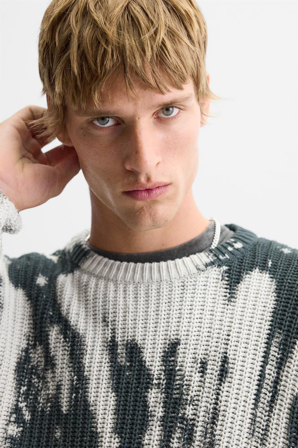 TIE-DYE PRINT SWEATER - Zara фото 5