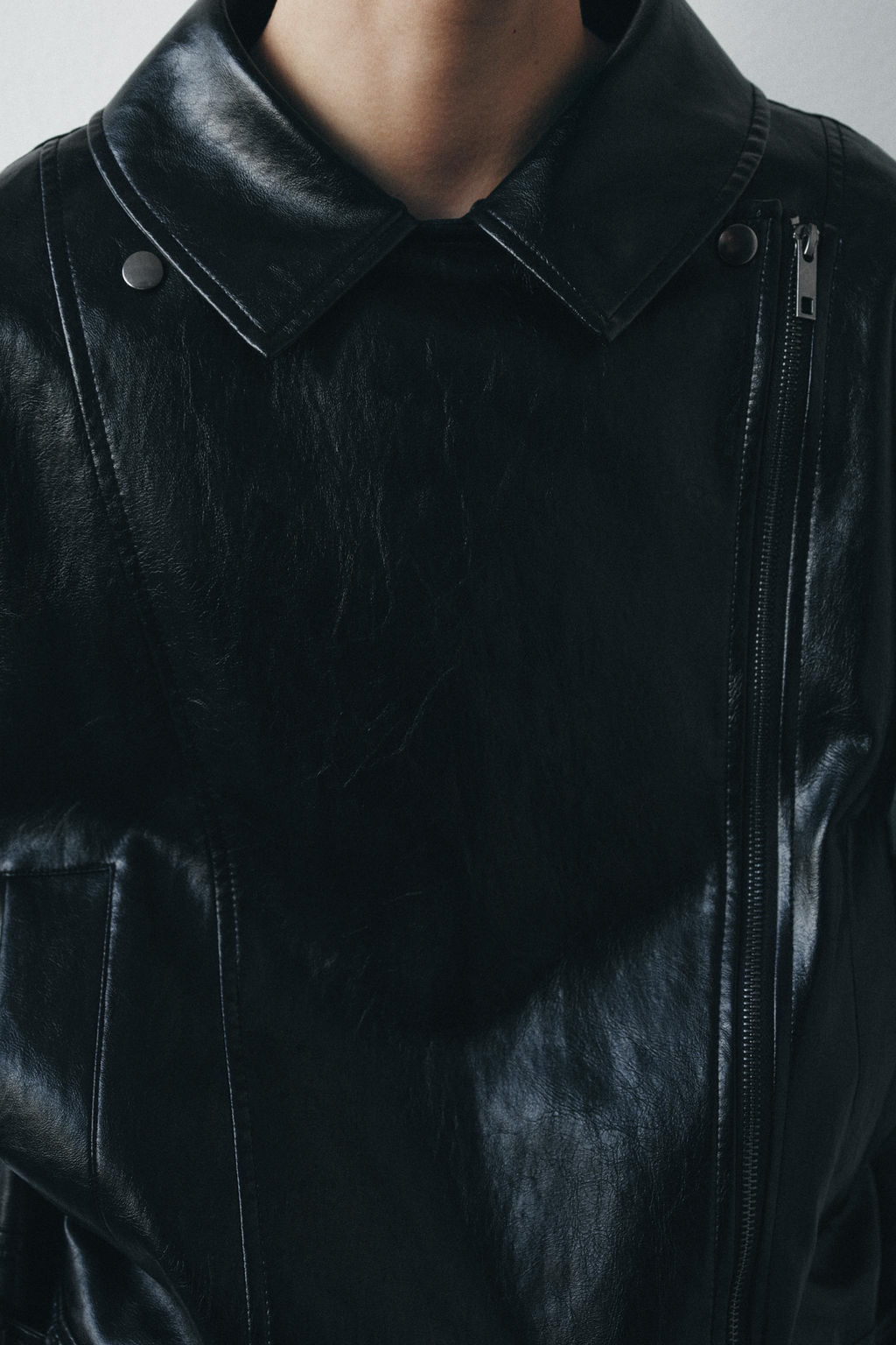 ZW COLLECTION LEATHER EFFECT JACKET - Zara фото 3