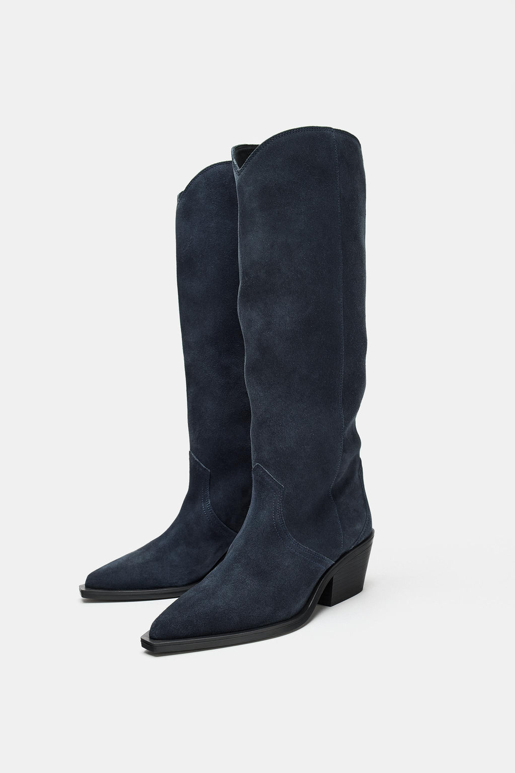BOTA COWBOY SERRAJE / Azul - Zara фото 11