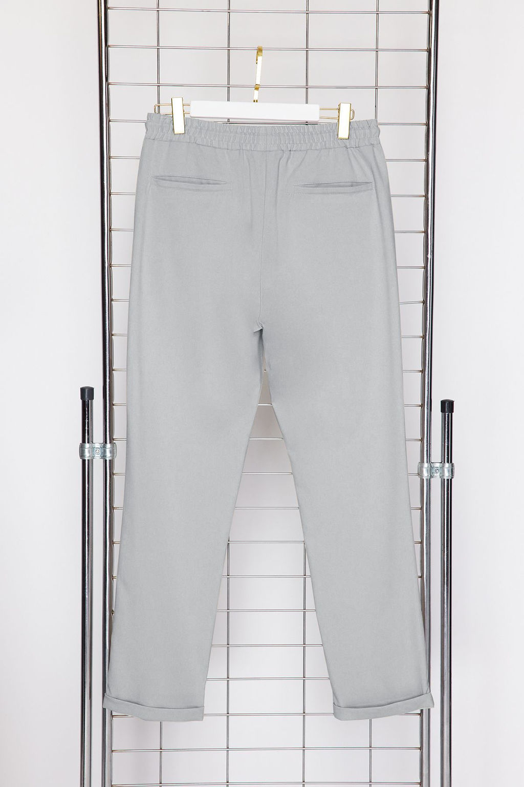 TRENDYOL MAN Siyah More Sustainable Beli Lastikli Slim Fit Duble Paca Kumas Pantolon TMNAW21PL0107 - Trendyolmilla фото 9