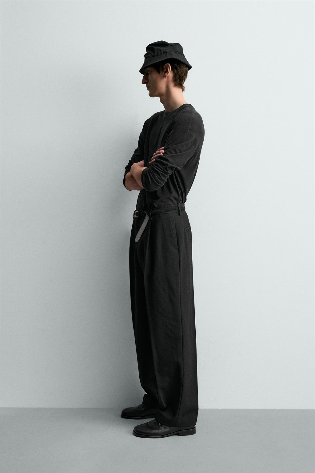 CAMISETA ALGOD?N - LINO  LIMITED EDITION / Negro - Zara фото 4