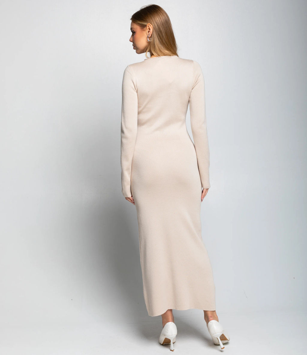 Платье #КТ25114, бежевый