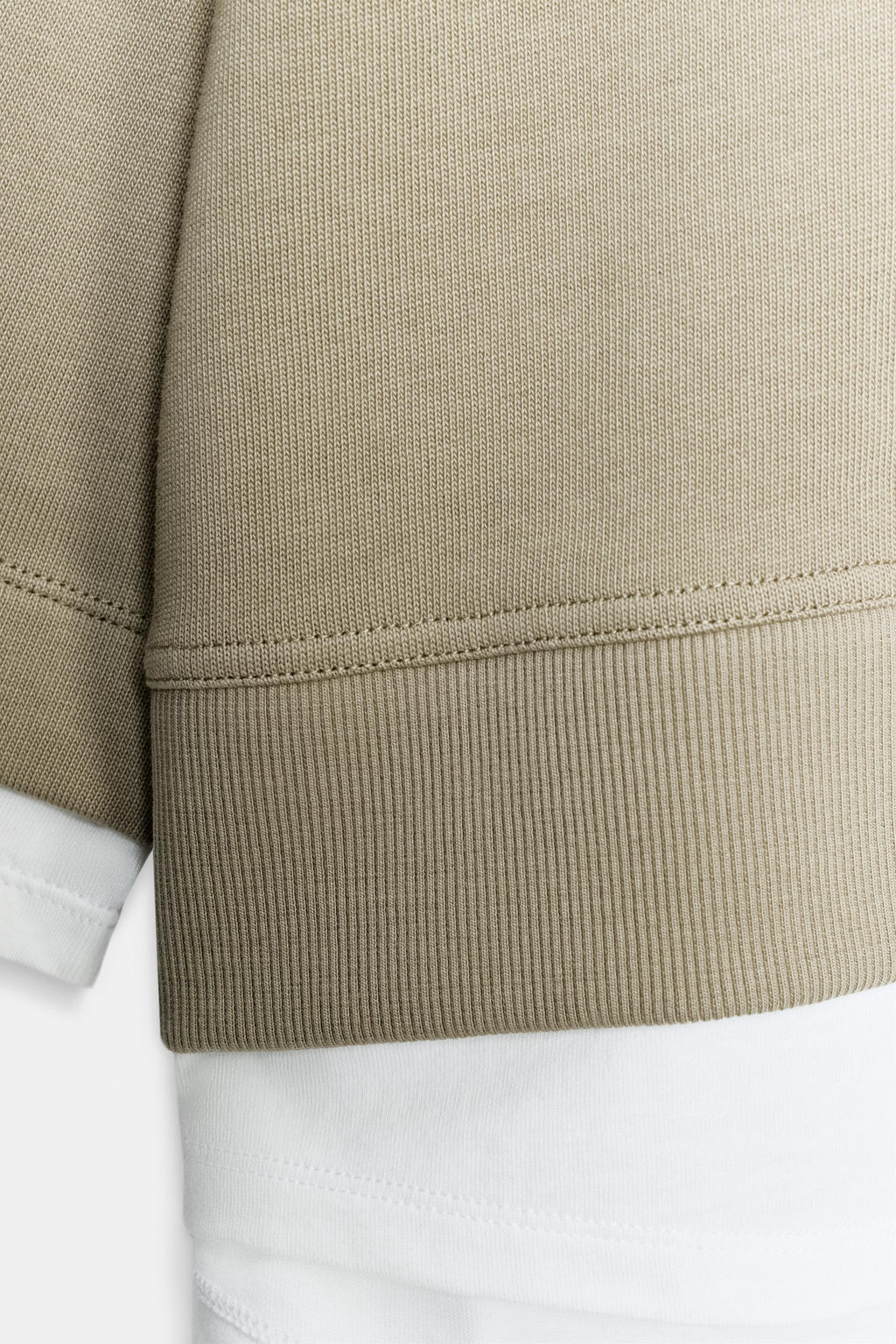 SUDADERA COMBINADA MANGA LARGA / Camel medio - Zara фото 7