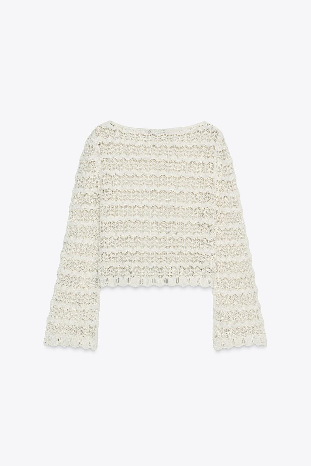 POINTELLE KNIT JUMPER - Zara фото 5