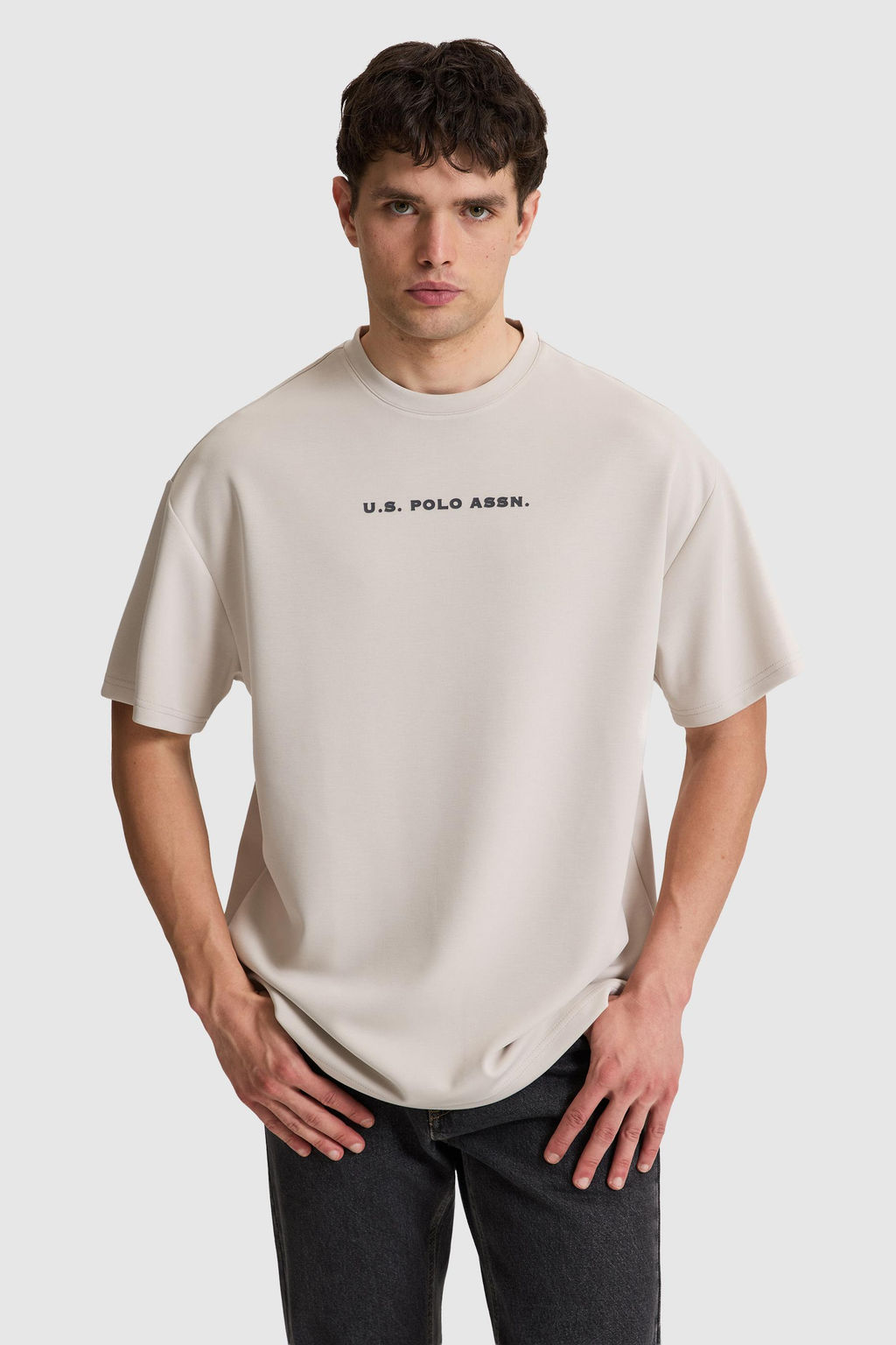 Erkek Ta_ Oversize Bisiklet Yaka Ti__rt