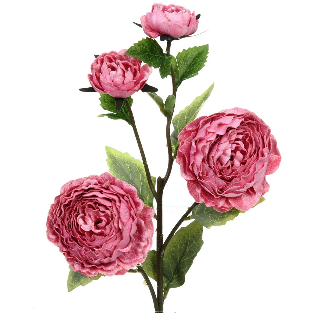 Искусственные цветы "FLOWERS MAGIC" 63см Пионы 4 цветка розовые