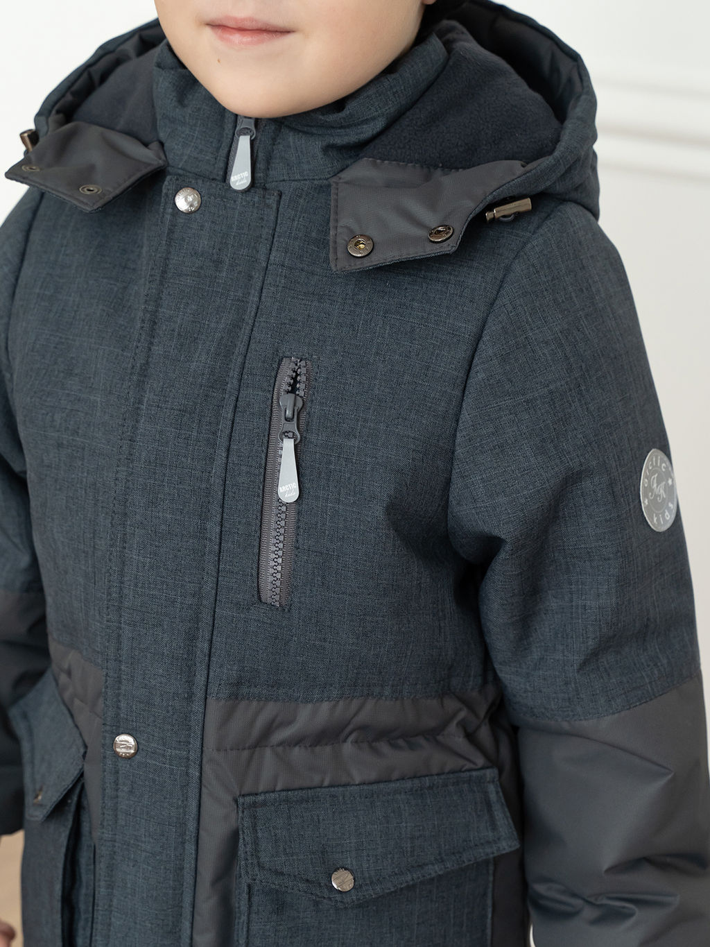 Куртка детская зимняя графит