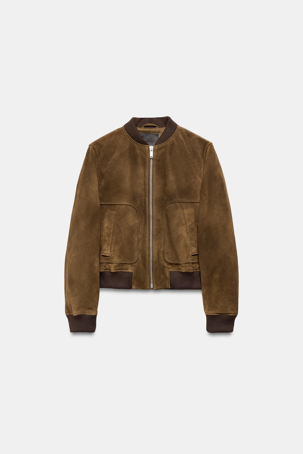 100% SUEDE LEATHER BOMBER JACKET ZW COLLECTION LIMITED EDITION - Zara фото 5