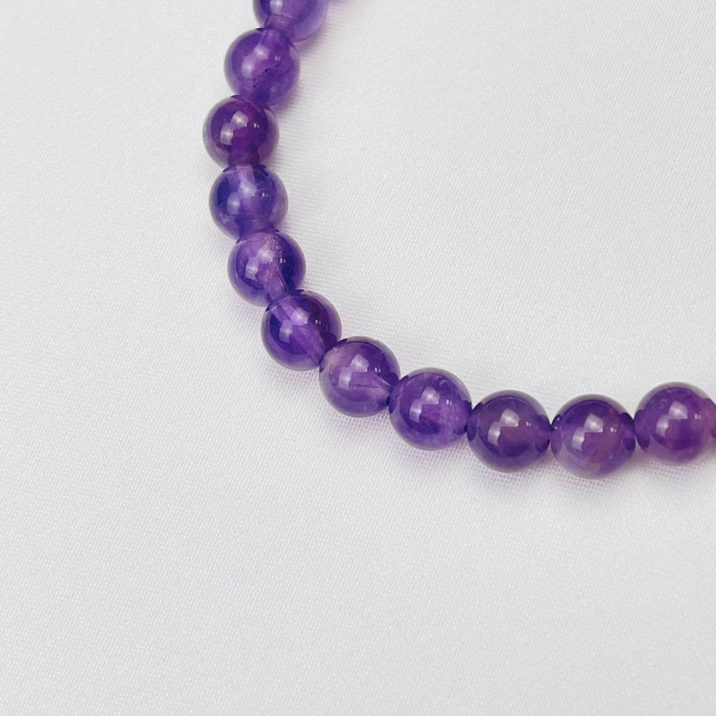 Браслет из Аметиста и Флюорита 18 см