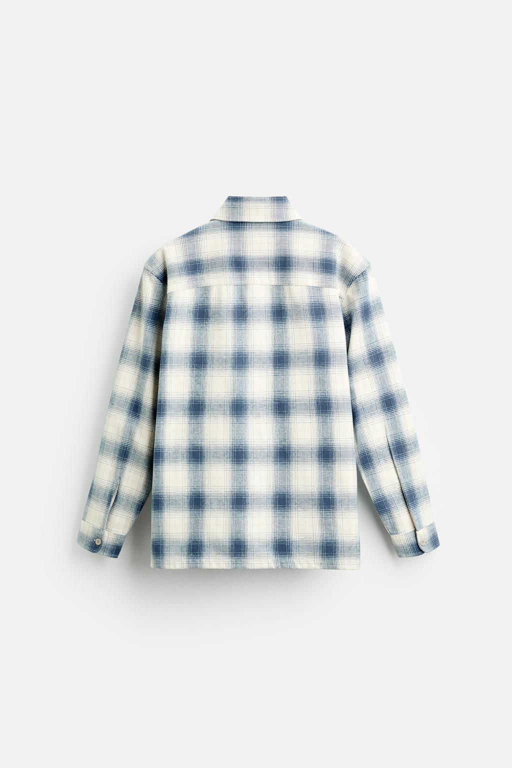 CHECKED FLANNEL SHIRT - Zara фото 7