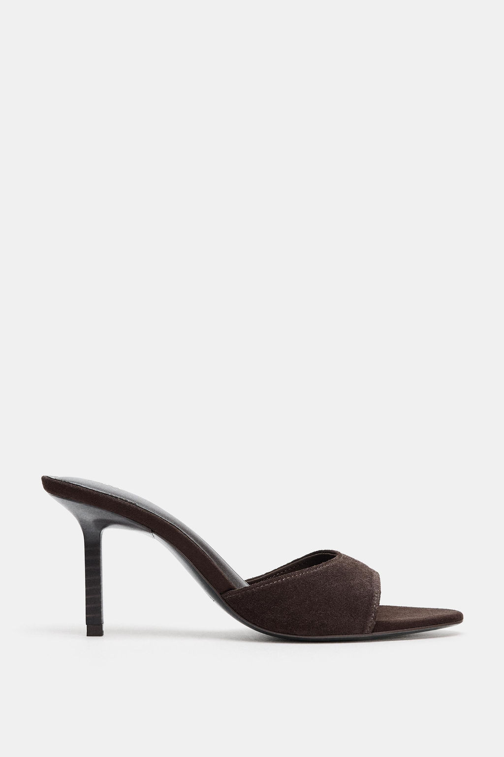SPLIT SUEDE HEELED SANDALS - Zara фото 2
