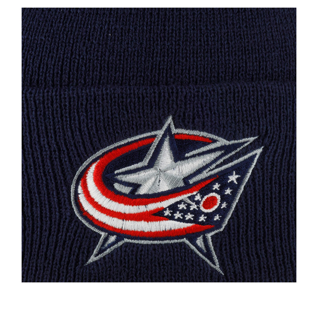 Шапка AMERICAN NEEDLE арт. 21019A-CBJ Columbus Blue Jackets Cuffed Knit NHL (темно-синий)  фото 2