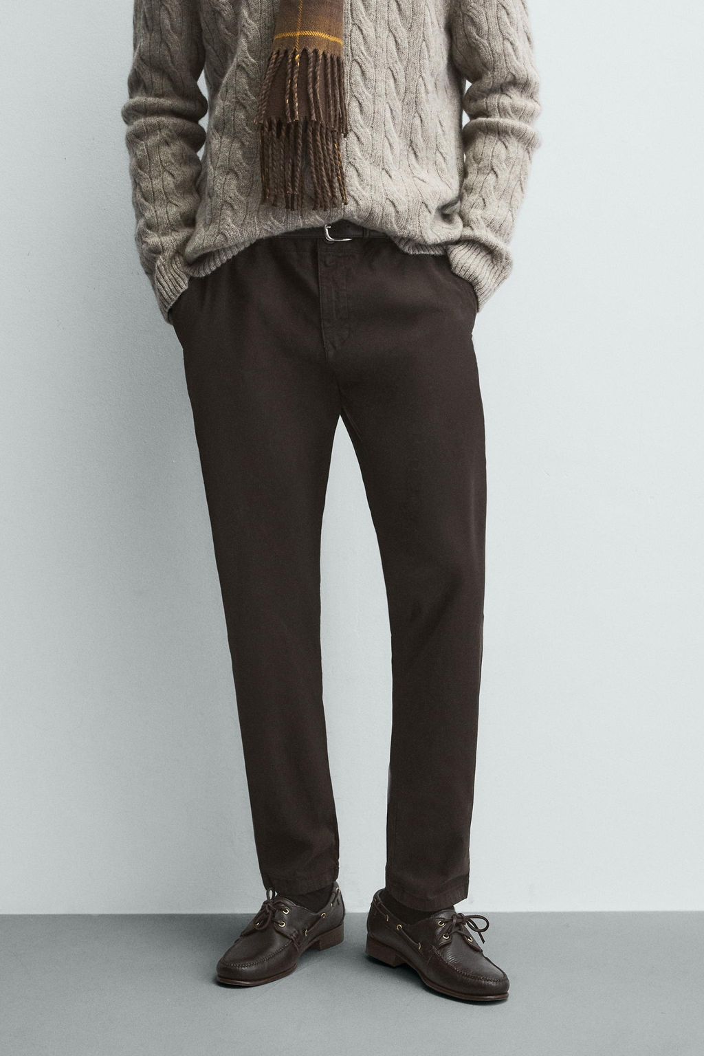 PANTAL?N CHINO SKINNY FIT / Marr?n - Zara фото 2