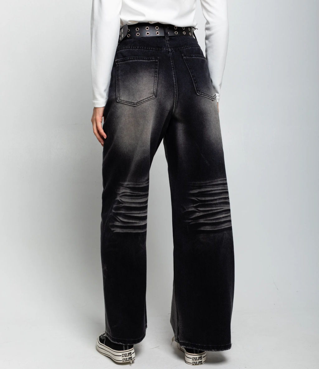 Джинсы #КТ8201 (4), тёмно-серый - Dommod фото 4