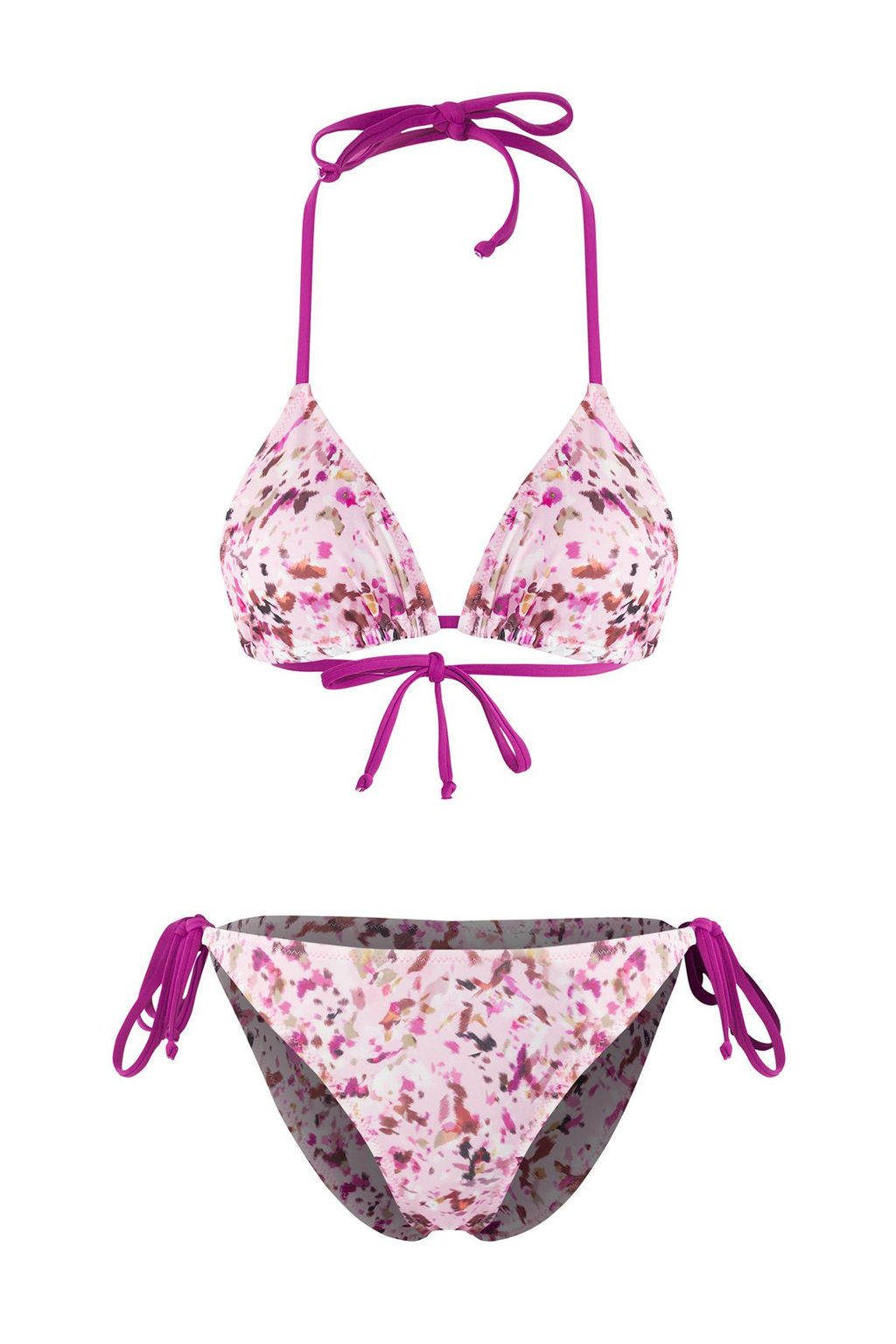 TRENDYOLMILLA Ekose Desenli Ucgen Normal Bel Bikini Tak?m? TBESS25BT00183  фото 6