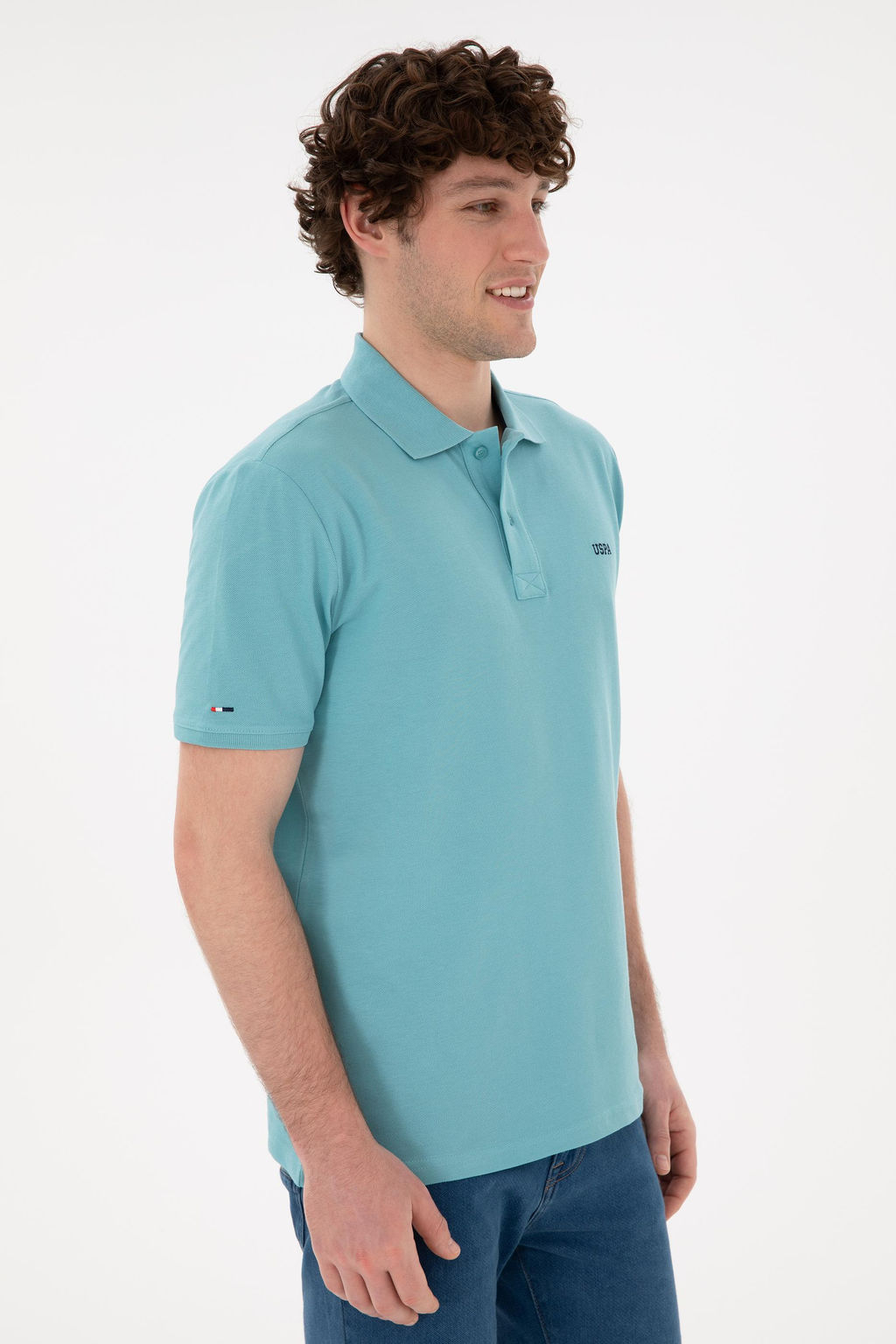 Футболка U.S. Polo Assn мятная из хлопка  фото 9