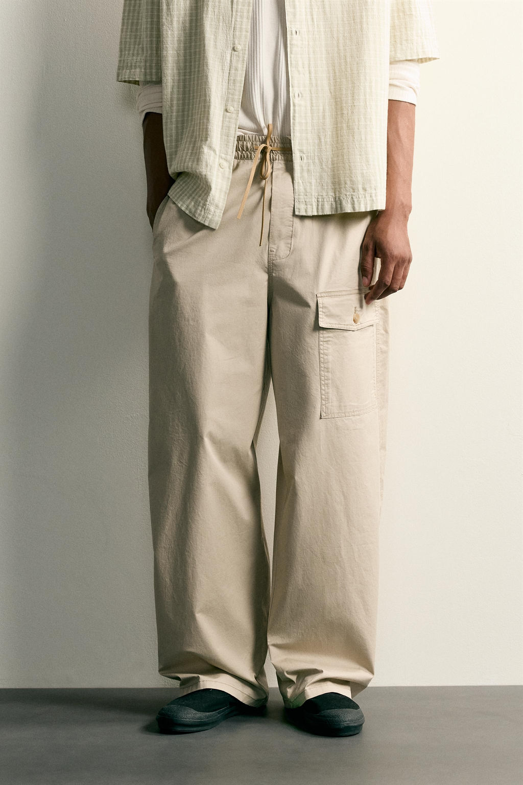 PANTAL?N CARGO RELAXED FIT / Beige - Zara фото 2