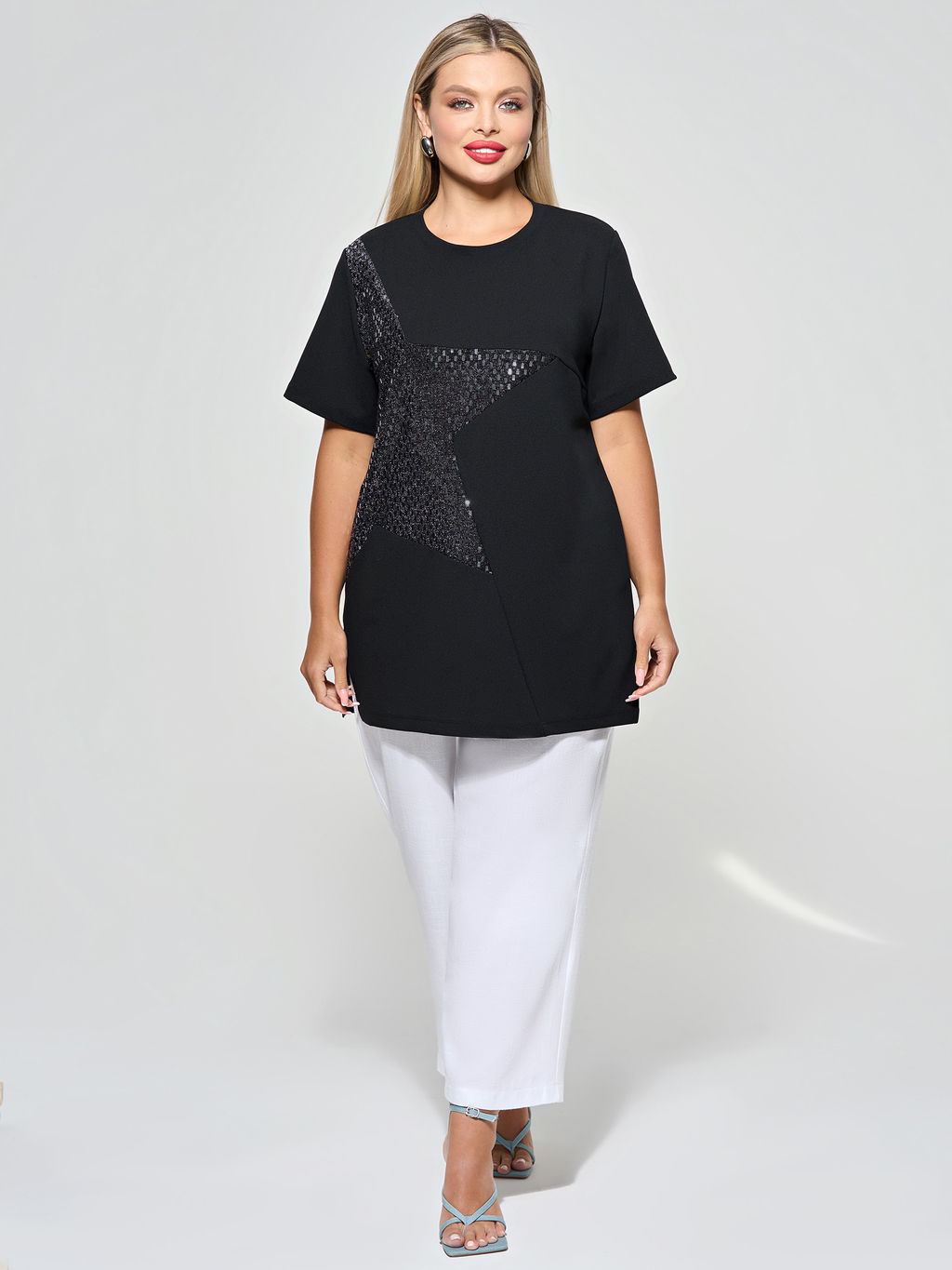 Туника 0280-1 чёрный - Dora фото 25