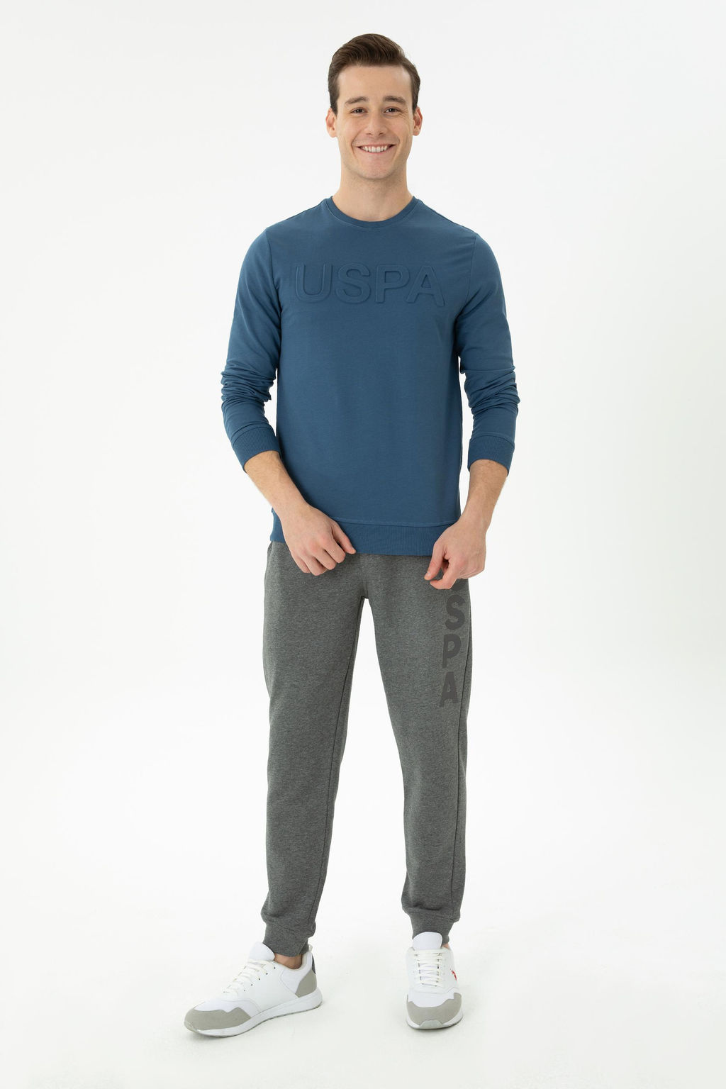 U. S. Polo Assn / Мужской базовый свитшот цвета индиго - U.s. polo assn фото 18