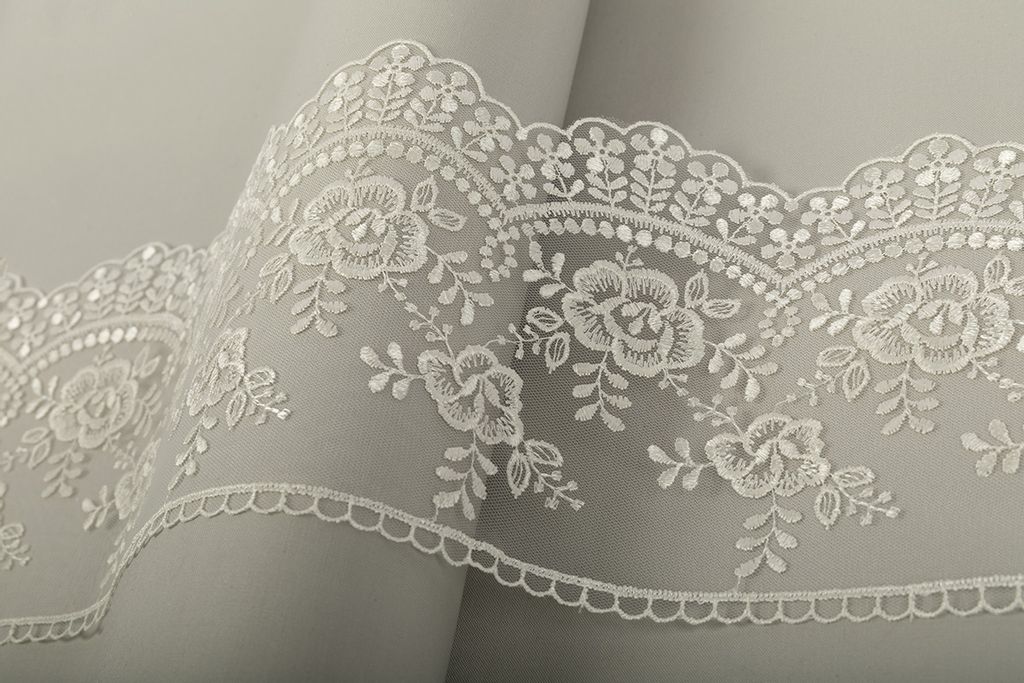 Кружево Gamma сетка 155 мм GKM-15501 в пакете 8.8 м 0.2 Турция СК/Распродажа TL003CR кремовый