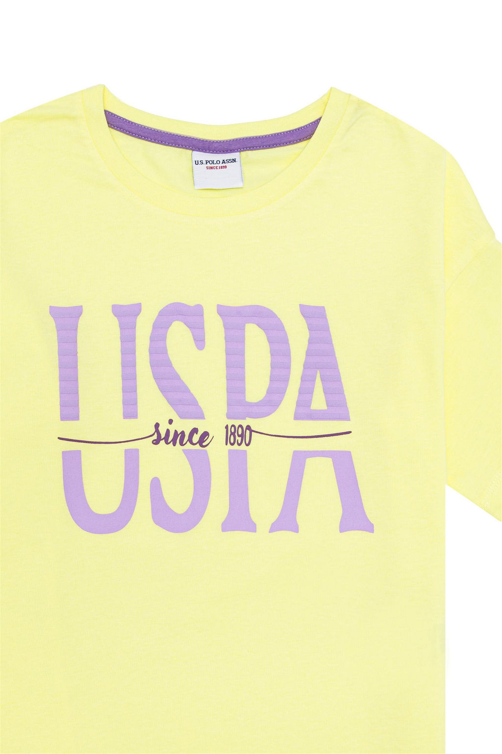 Светло-желтый пижамный комплект для девочки Неожиданная скидка в корзине - U.s. polo assn фото 6