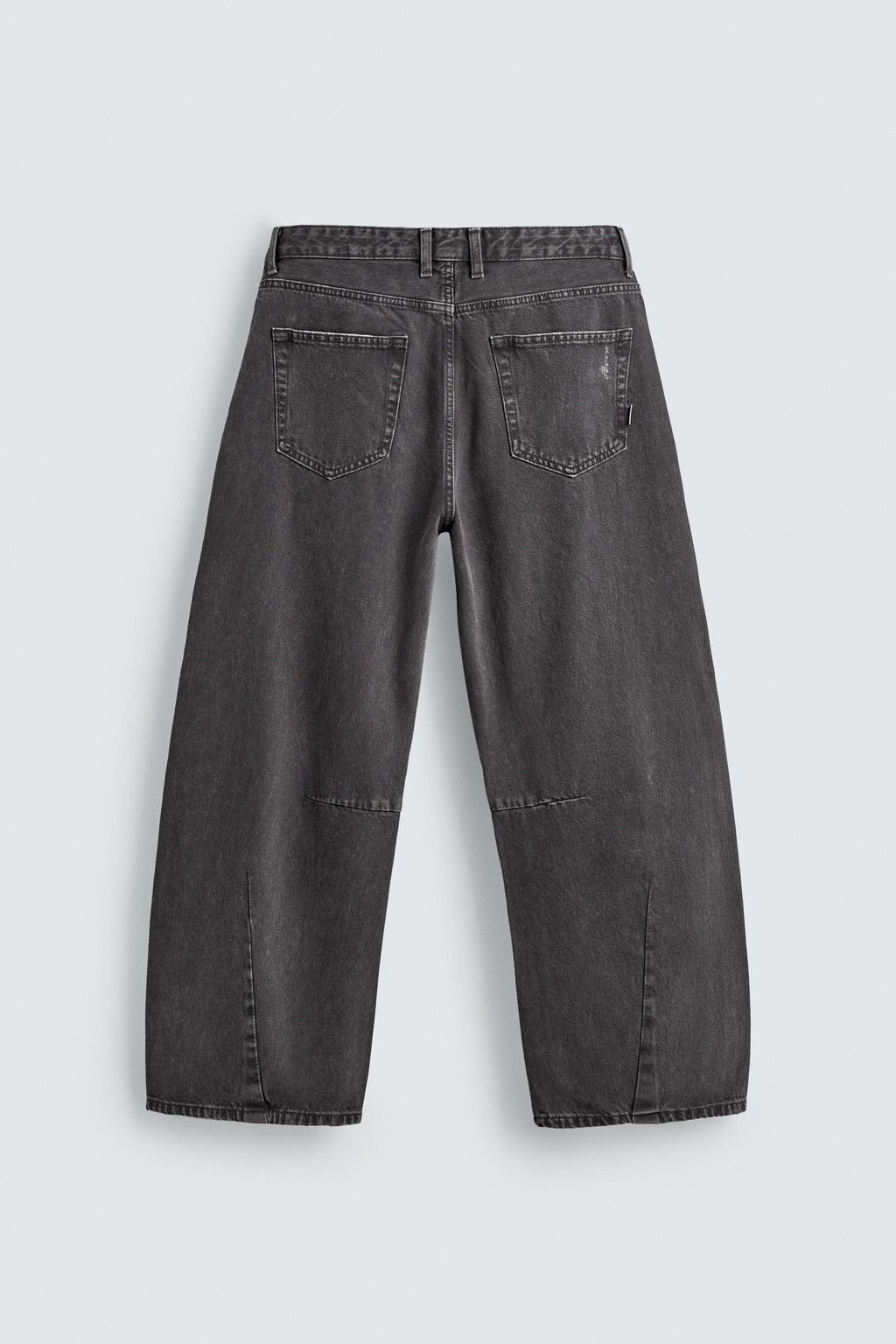 PANTAL?N BARREL FIT LAVADO / Gris oscuro - Zara фото 8