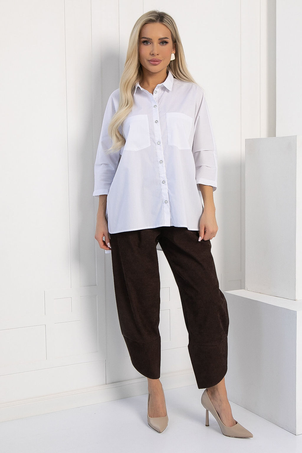 Рубашка Навсегда в сердце (белая) Б12863-10М - Lt collection фото 5