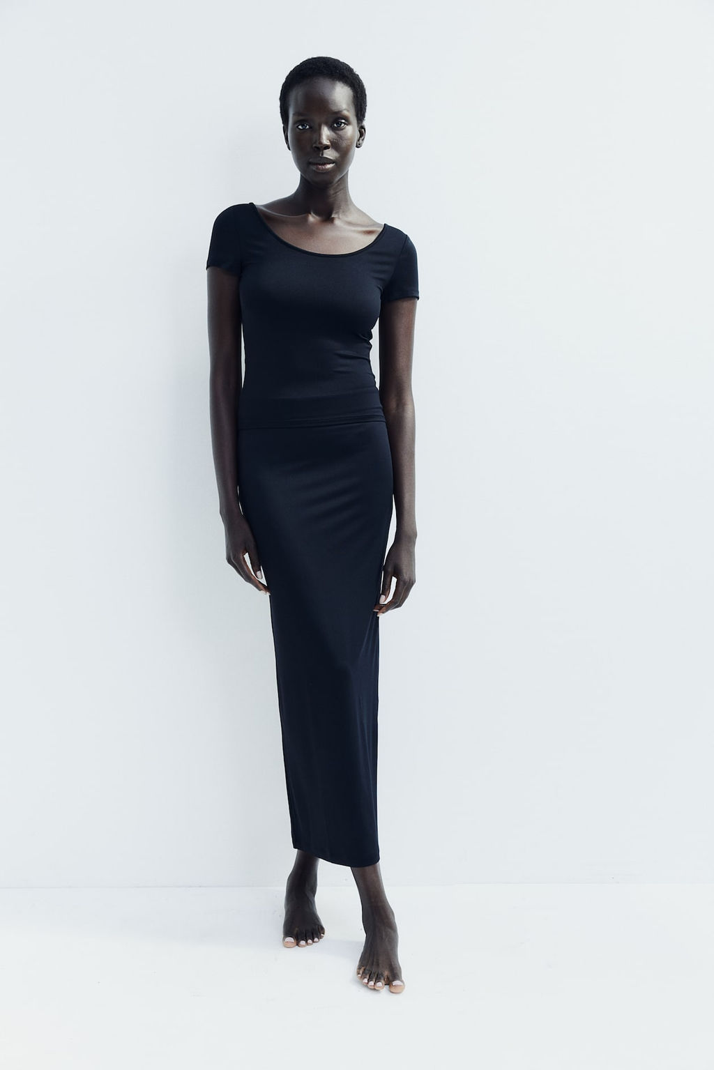 Top de microfibra con escote en U - H&m фото 2