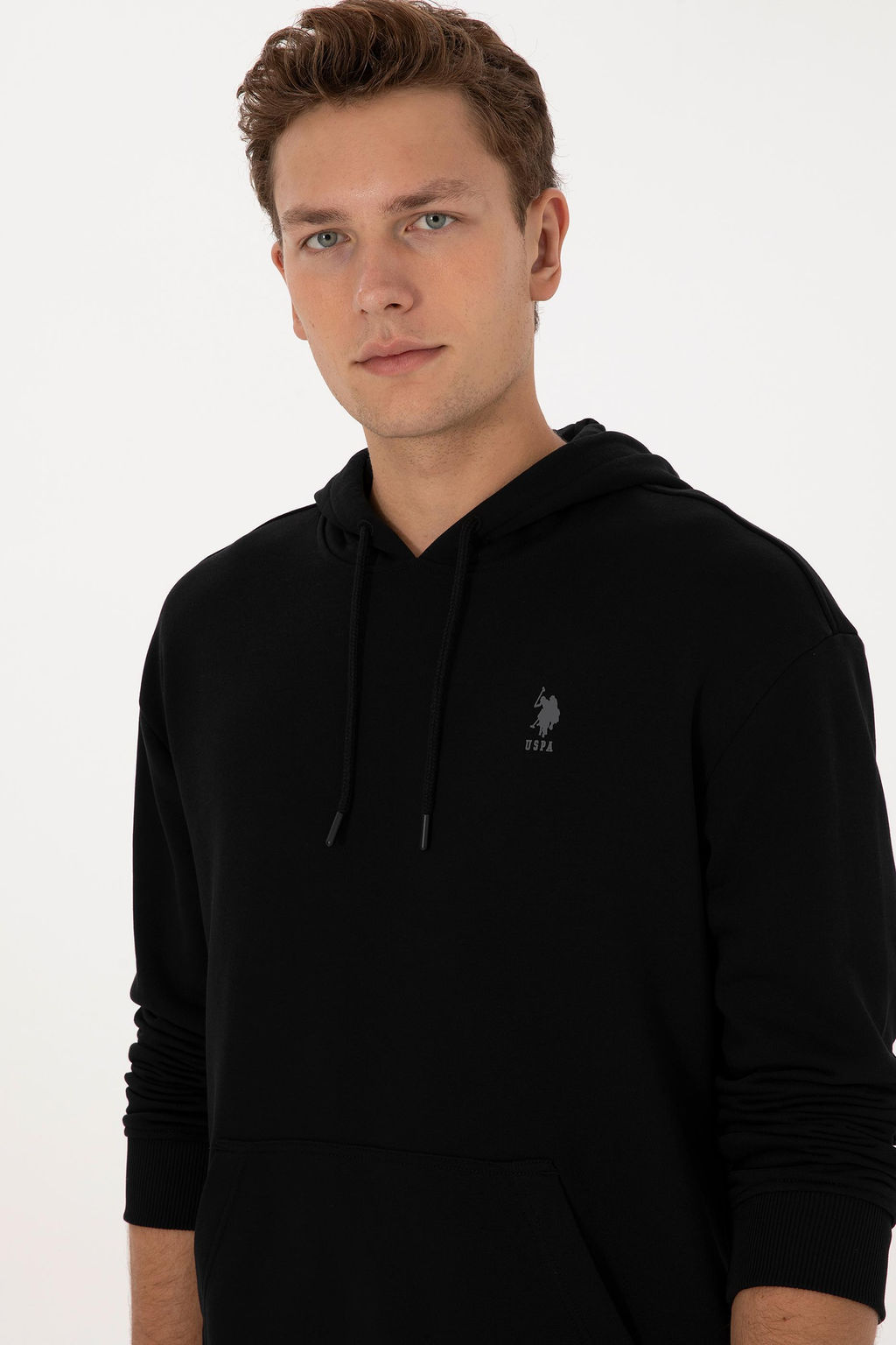 Erkek Siyah Basic Sweatshirt - U.s. polo assn фото 2
