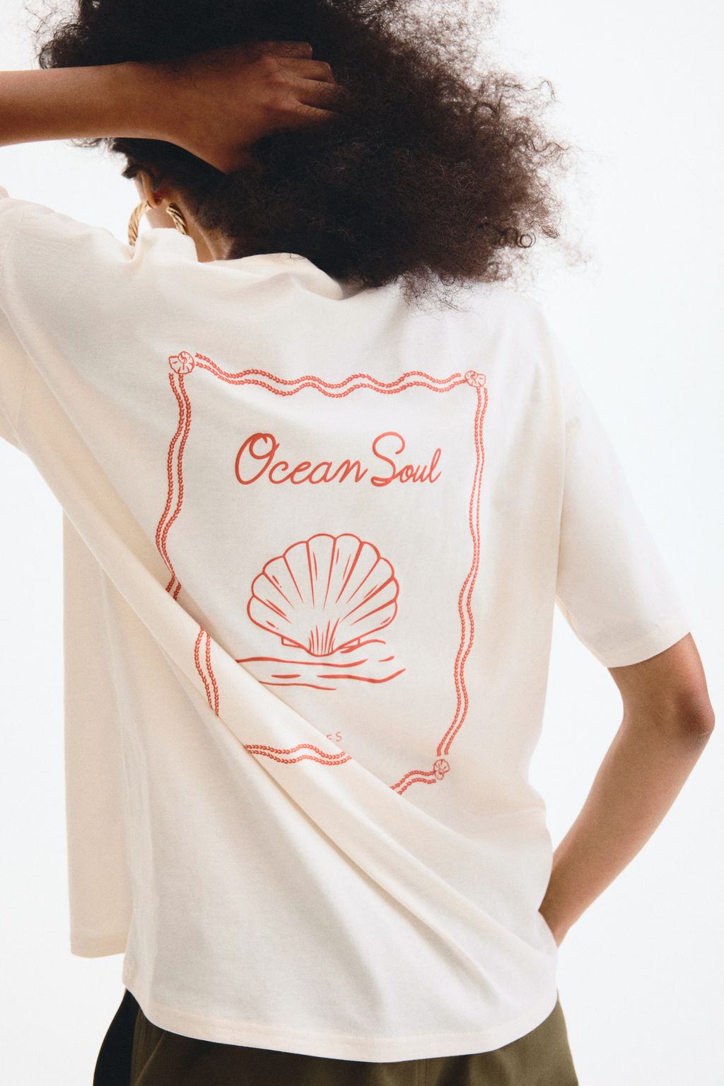 Camiseta oversize estampada - H&m фото 8