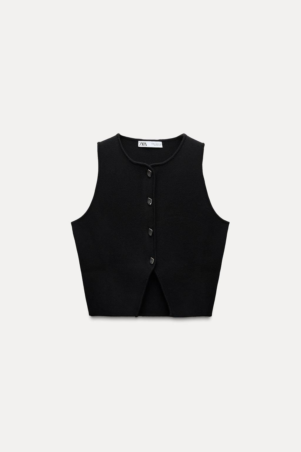 PLAIN KNIT CROP TOP - Zara фото 23