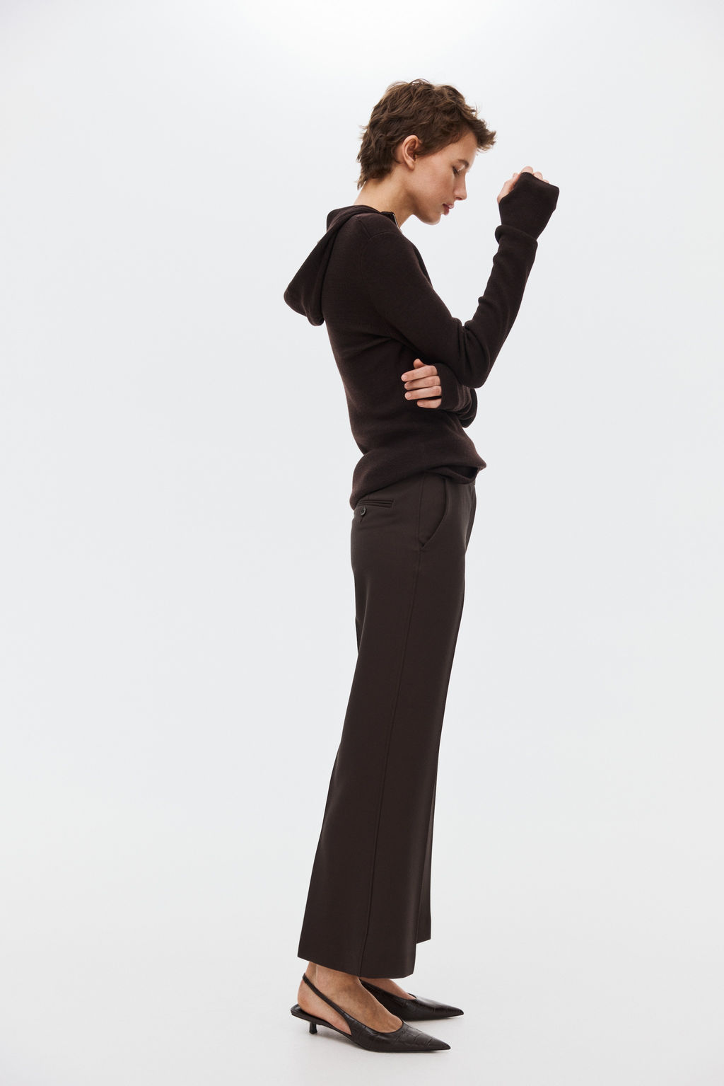 Pantal?n tobillero de corte bootcut - H&m фото 8