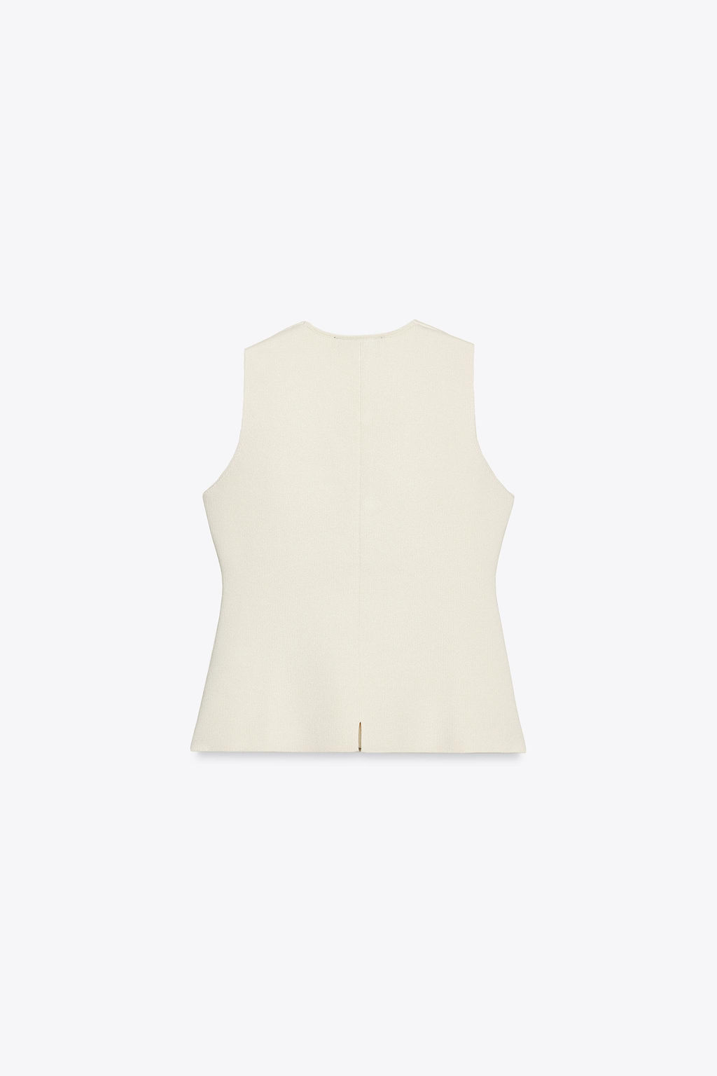 BUTTONED KNIT WAISTCOAT WITH COVERED BUTTONS