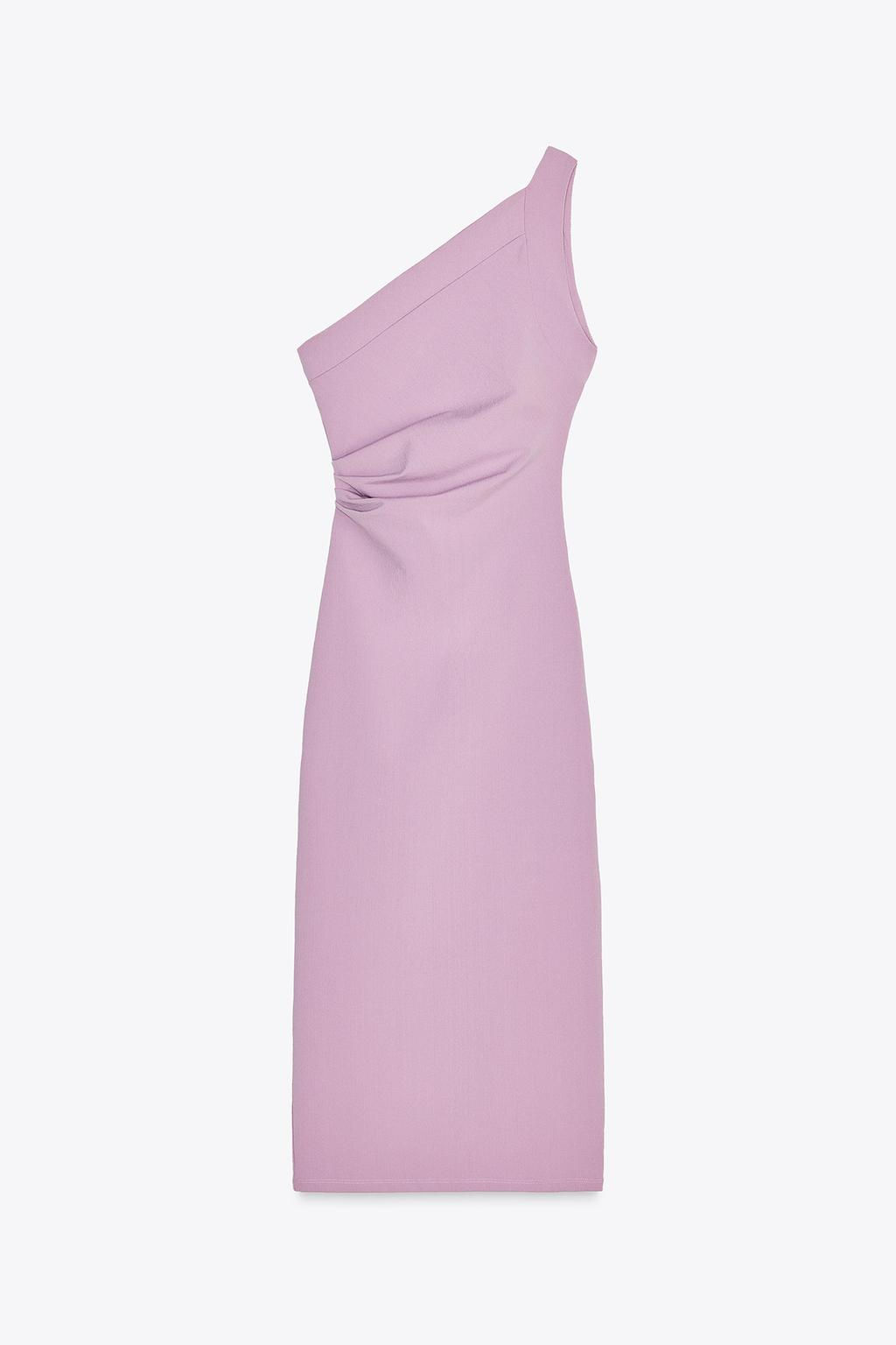 ASYMMETRIC MIDI DRESS - Zara фото 17