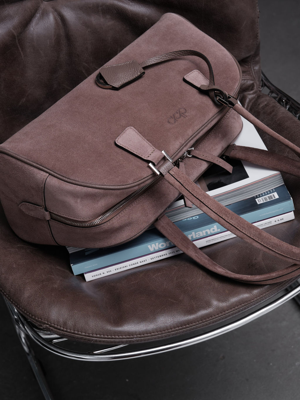 Замшевая сумка Charlotte DBR 31358 капучино  фото 9