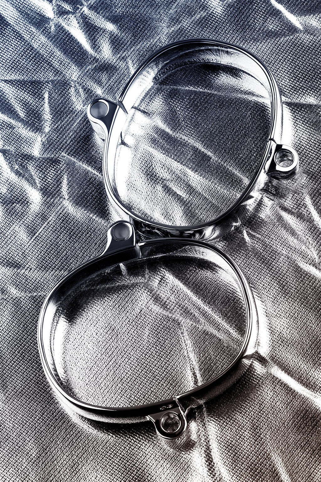 Наручники Metal by TOYFA, серебристые, 6,5Х8 см