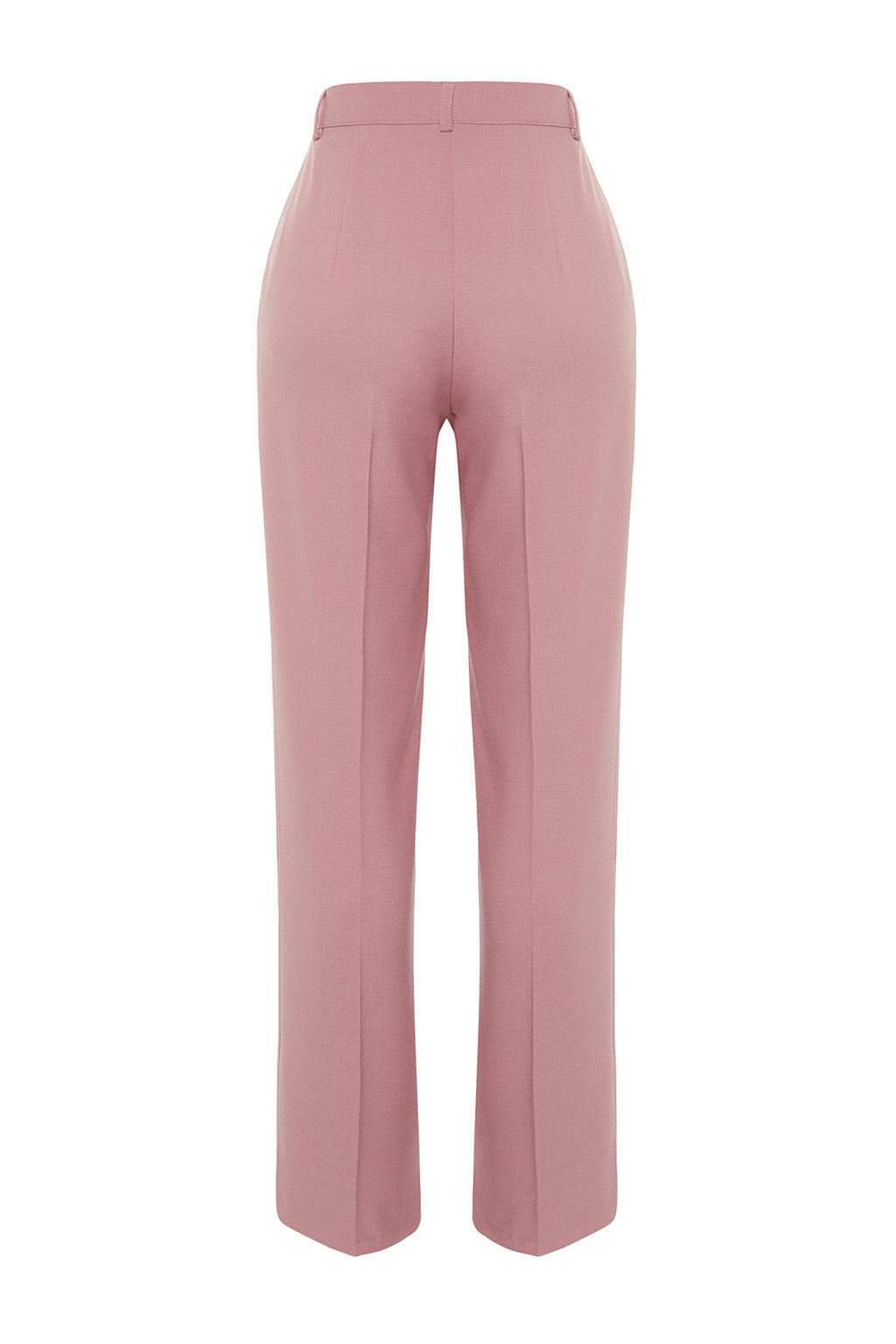 Limited Edition Ac?k Pembe Straight/Duz Kesim Dokuma Kumas Pantolon TWOAW23PL00401