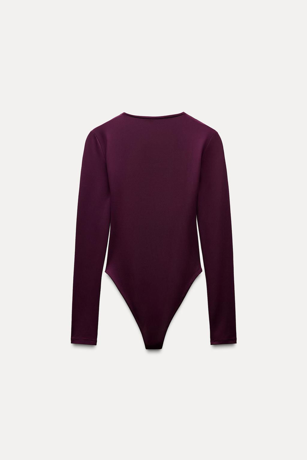 LONG SLEEVE POLYAMIDE BODYSUIT - Zara фото 25