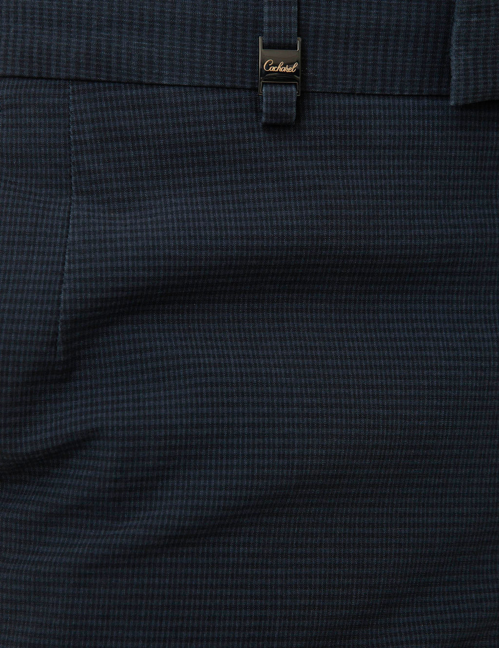 Тканевые брюки узкого кроя темно-синего цвета - Cacharel фото 4