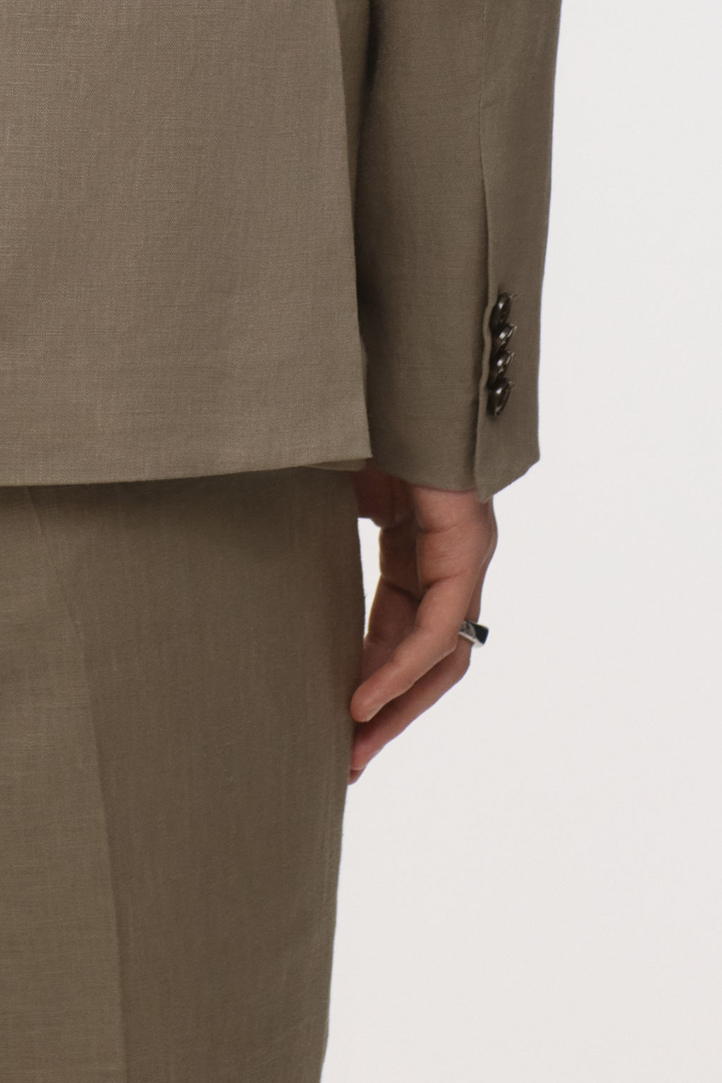 Americana de lino Slim Fit - H&m фото 10