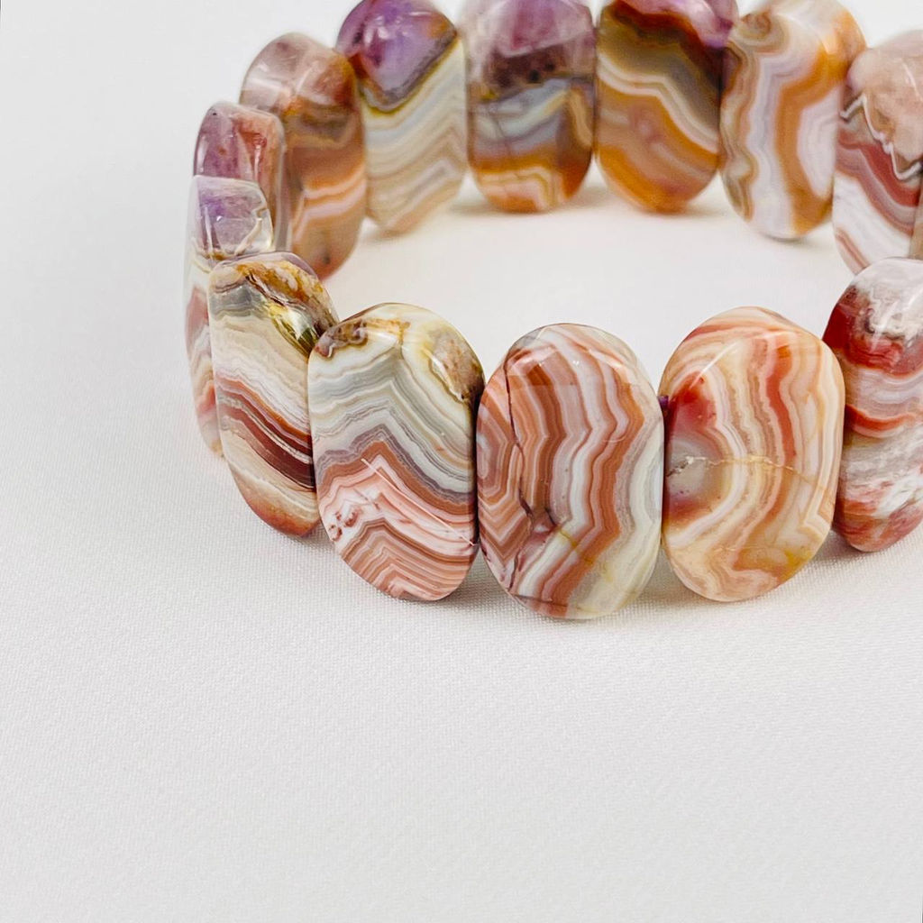 Браслет из мексиканского Агата 19 см