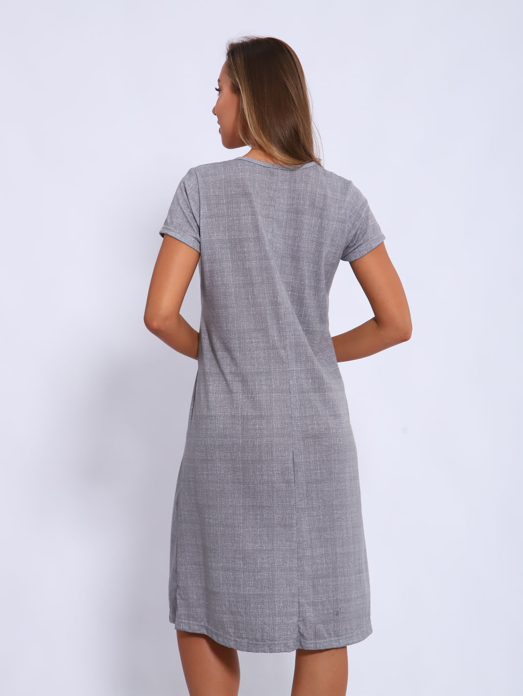 М423 Платье Сафари (светло-серый) - Иванушка-трикотаж фото 4