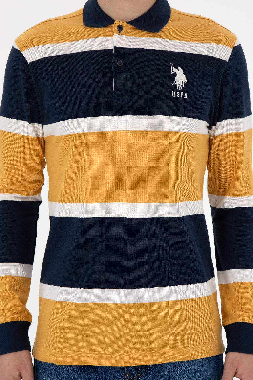 Мужской горчичный свитшот Неожиданная скидка в корзине - U.s. polo assn фото 6