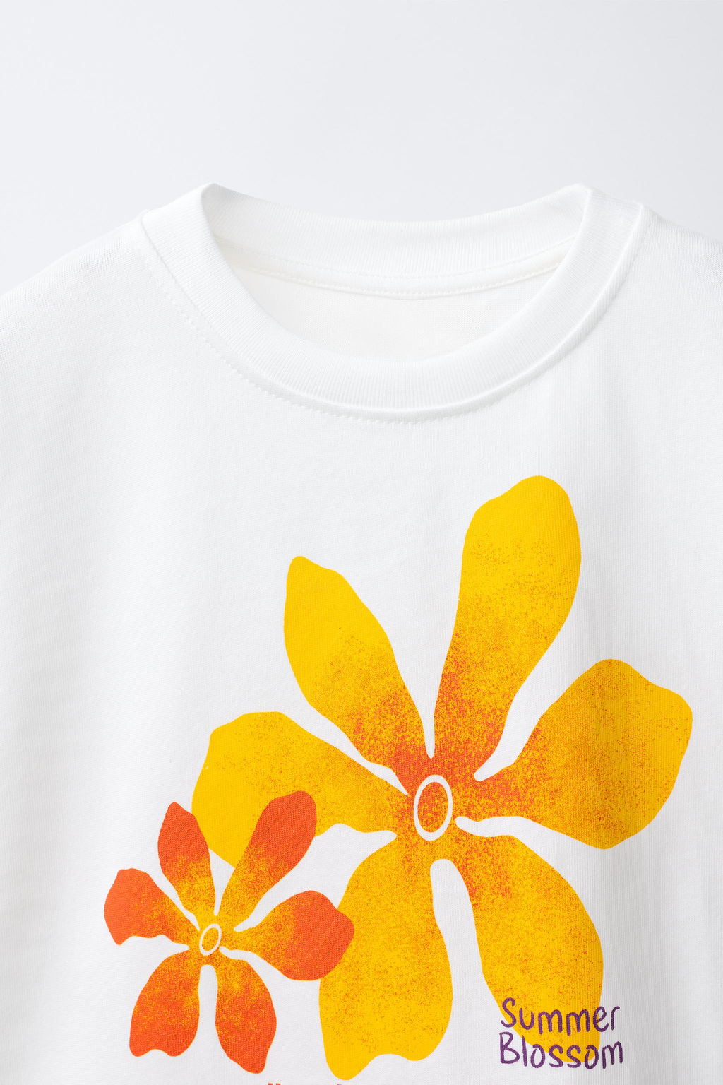 CAMISETA ESTAMPADO FLOR / Blanco - Zara фото 3