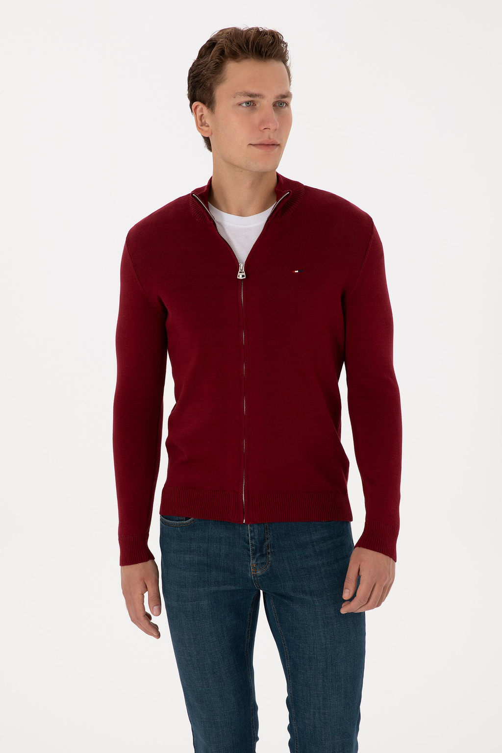 Erkek Bordo Basic Triko H_rka - U.s. polo assn фото 8